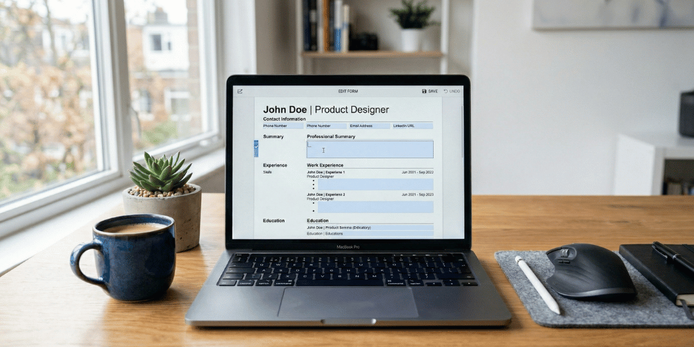 نموذج سيرة ذاتية جاهز للتعبئة PDF