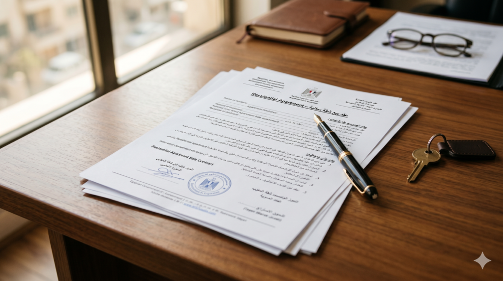 نموذج عقد بيع شقة PDF جاهز للتحميل