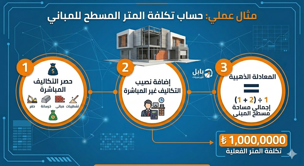إزاي تعمل حساب تكلفة المتر مسطح مبانى ؟